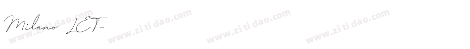 Milano LET字体转换
